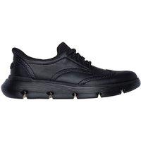 Skechers Men's GARZA Bungee Lace Slip-Ins Black Leather | Size: 11