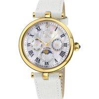GV2 Women's Florence, Swiss Quartz Watch, MOP white Dial, Handmade Italian Leather, & Sapphire Crystal