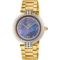 GV2 Women's Matera, Swiss Quartz Watch, Blue MOP Dial, 316L Stainless Steel, & Sapphire Crystal