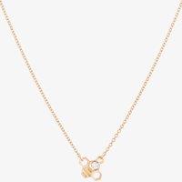 T.H.Baker Women's Rose Gold Plated Cubic Zirconia Tiny Bee Necklace BF1-RGP-CZ