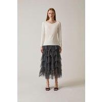 James Lakeland Women's Long Sleeve White Top | Size: 18