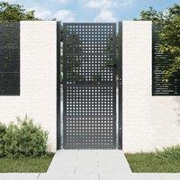 Berkfield Home Garden Gate Anthracite 105x250 cm Steel