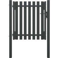 Garden Fence Gate Steel 1x1.25 m Anthracite