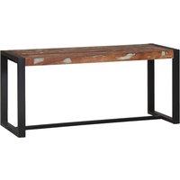 Berkfield Home Bench Multicolour Solid Reclaimed Wood 100 x 35 x 45 cm