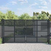 Garden Gate Anthracite 400x250 cm Steel