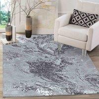 Desire Rugs Serenity Modern Abstract Area Rug - Flowing Water-Inspired Design for Living Room, Bedroom, Hallway in Black | Size: 160 cm x 230 cm
