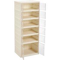 6-Tier Foldable Storage Cabinet Shoe Rack Shoes Organizer