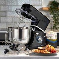 Cooks Professional Stand Mixer 1200W with 6 Speeds, Pulse Function, 7L Mixing Bowl in Black