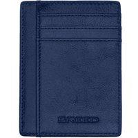Breed Men's Chase Genuine Leather Front Pocket Wallet in Blue