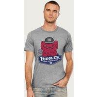 Fuggler Men's Wide Eyed Weirdo Fugg Life T-Shirt in Mid Grey | Size: XL