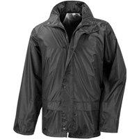 Result Core Men's Waterproof Jacket in Black | Size: 3XL