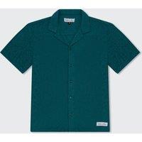 Walker & Hunt Men's Oversized 'Serenity' Shirt in Green | Size: XL