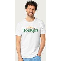 Boursin Men's Classic Logo T-Shirt in White | Size: Large