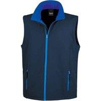 Result Men's Core Printable Soft Shell Bodywarmer in Dark Navy | Size: 4XL