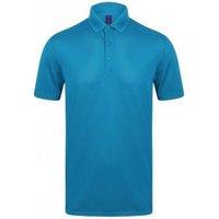 Henbury Men's Stretch Microfine Pique Polo Shirt in Dark Blue | Size: 2XL