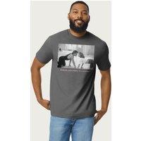 Dirty Dancing Men's Nobody Puts Baby In A Corner Love Is Strange Dance Scene T-Shirt in Charcoal | Size: Medium