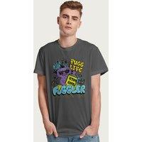 Fuggler Men's Squidge Fugg Life Graffiti Spray Can T-Shirt in Charcoal | Size: 2XL