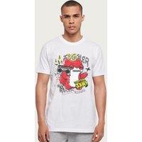 Fuggler Men's Sketchy Squirrel Boombox That's My Jam T-Shirt in White | Size: Medium