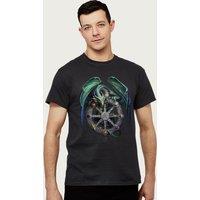 Anne Stokes Men's Year Of The Magical Dragon Gothic Collection T-Shirt in Black | Size: Small