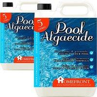 Homefront Pool Algaecide - Removes Algae From Pools, Hot Tubs & Spa 10L in Clear