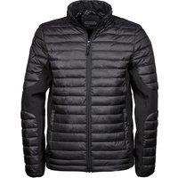 TEE JAYS Men's Crossover Padded Jacket in Black | Size: 2XL