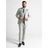V2 Classic Men's Oxford - Pearl River With Blue Checks in Light Grey | Size: 40R