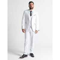 V2 Classic Men's Henry - White Three Piece Suit | Size: 36R