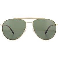 Lacoste Men's Aviator Gold Grey Sunglasses