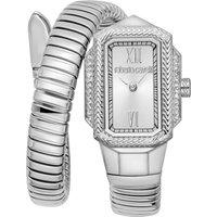 Roberto Cavalli Women's Silver Snake Stainless Steel Watch