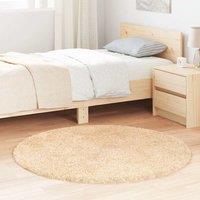 Berkfield Home Shaggy Rug High Pile NAVARRA Beige 120x120 cm Polyester | Size: Medium