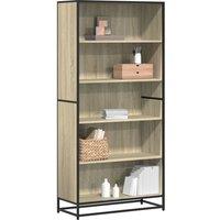Bookcase Sonoma Oak 80.5x35x170.5 cm Engineered Wood
