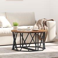 Berkfield Home Coffee Table - Vintage Style, 80x80x42 cm, Made of Engineered Wood in Brown | Size: 80 x 80 x 42 cm