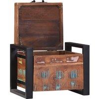 Berkfield Home Storage Chests 40x30x30cm Solid Reclaimed Wood & Metal in Brown | Size: 40 x 30 x 30 cm