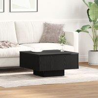 Berkfield Home Black Oak Coffee Table - 60x60x31.5 cm - Made with Engineered Wood