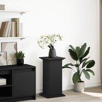 Display Stand with Storage Black 31x30x60 cm Engineered Wood