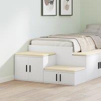 Berkfield Home Storage Cabinet in White - 108x41x40 cm, Made of Engineered Wood | Size: 108 x 41 x 40 cm