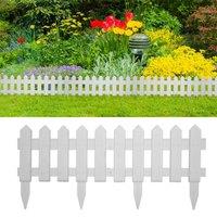 Berkfield Home Lawn Edgings 25 pcs White 10 m PP