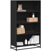 Berkfield Home Bookcase Black 80.5x35x139 cm Engineered Wood