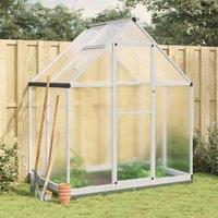 Berkfield Home Greenhouse with Base Frame Silver 169x114x202 cm Aluminium | Size: 169 x 114 x 202 cm