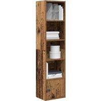 Berkfield Home Bookcase Old Wood 31x24x127 cm Engineered Wood in Brown | Size: 31 x 24 x 127 cm