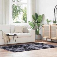 Shaggy Rug High Pile NAVARRA Dark Grey 130x200 cm Polyester