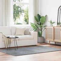 Berkfield Home Shaggy Rug High Pile NAVARRA Silver Grey 130x200 cm Polyester | Size: Medium