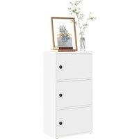 Berkfield Home Bookcase White 40x24x77 cm Engineered Wood | Size: 40 x 24 x 77 cm