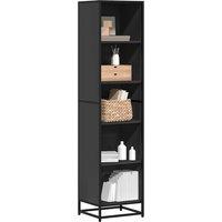 Book Cabinet Black 40x35x170.5 cm Engineered Wood