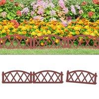 Lawn Edgings 17 pcs Red 10 m PP