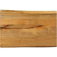 Table Top 50x40x2.5 cm Live Edge Solid Wood Mango