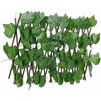 Artificial Grape Leaf Trellis Expandable Green 180x20 cm