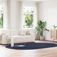 Berkfield Home Shaggy Rug High Pile NAVARRA Navy 300x200 cm Polyester in Blue | Size: Medium