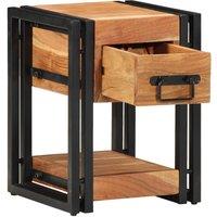 Berkfield Home Nightstands 2 pcs 30x30x40 cm Solid Wood Acacia in Brown | Size: 30 x 30 x 40 cm