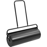 Garden Lawn Roller with Handle Black 63 L Iron and Steel